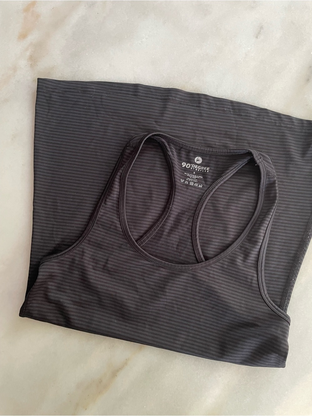 90 Degree By Reflex Black Seamless Racerback Sports Tank